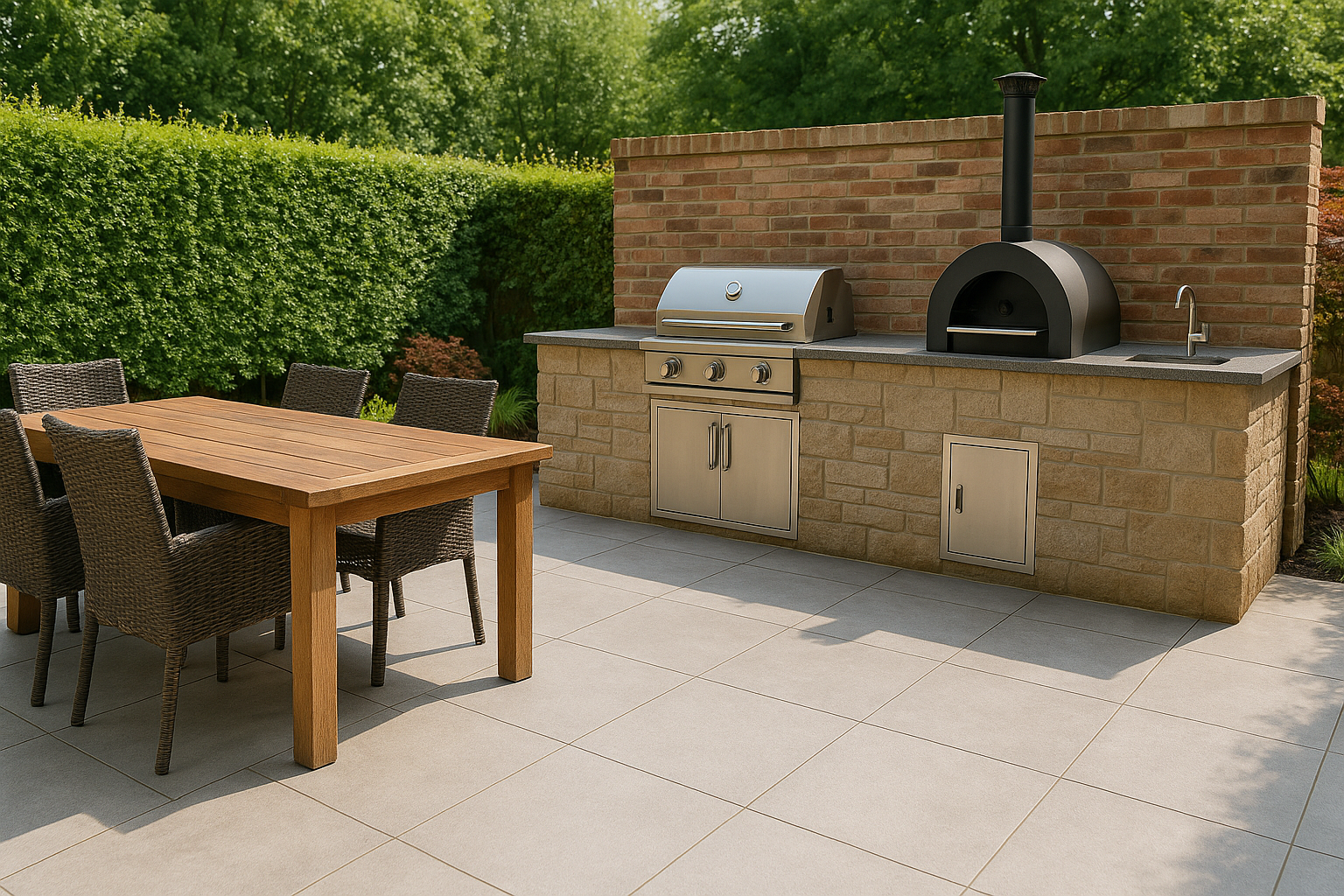 Should I Use Porcelain Paving for an Outdoor Kitchen?