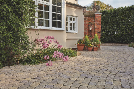Aura block paving | cobbled pavers | cobbled stones | paving stones | rustic paving | brett landscaping aura | driveway ideas | driveway blocks Garden landscapers Driveway installers Landscapers in essex Garden designers Paving contractors Garden design Paving contractors near me Garden designers near me Garden landscapers near me Elite paving